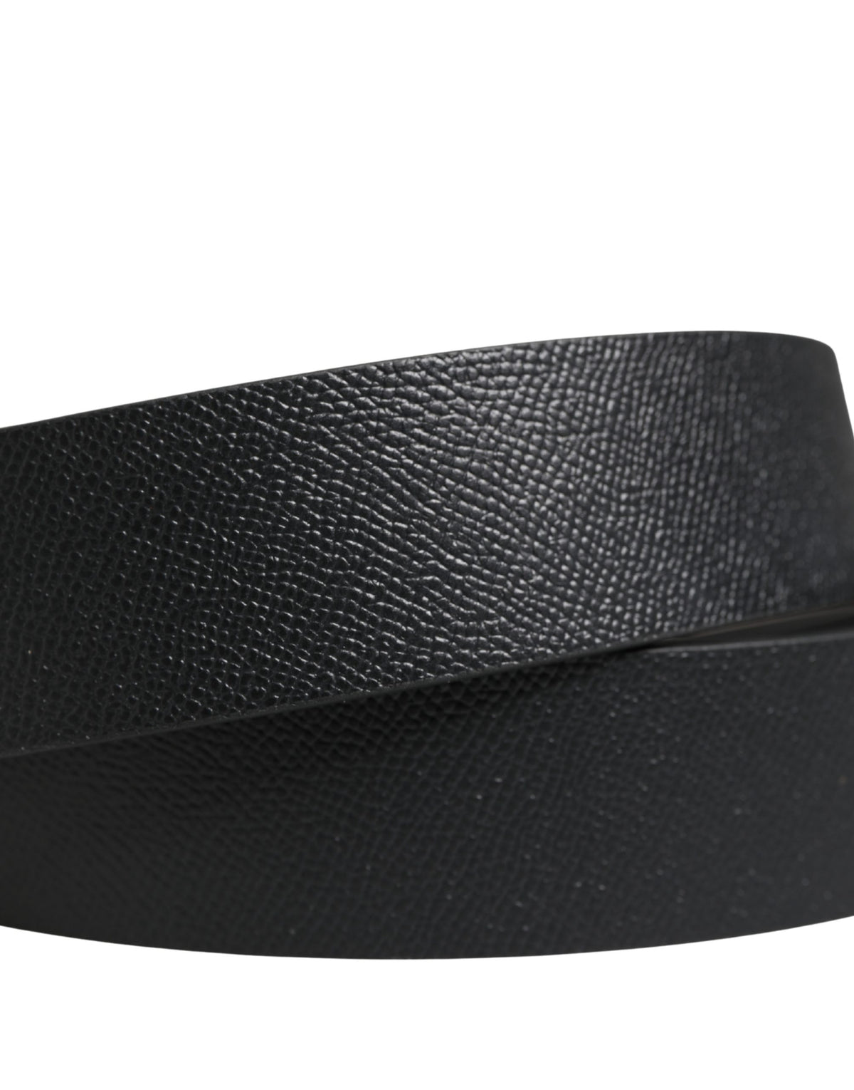Ceinture Dolce &amp; Gabbana pour homme, en cuir noir classique avec boucle en métal