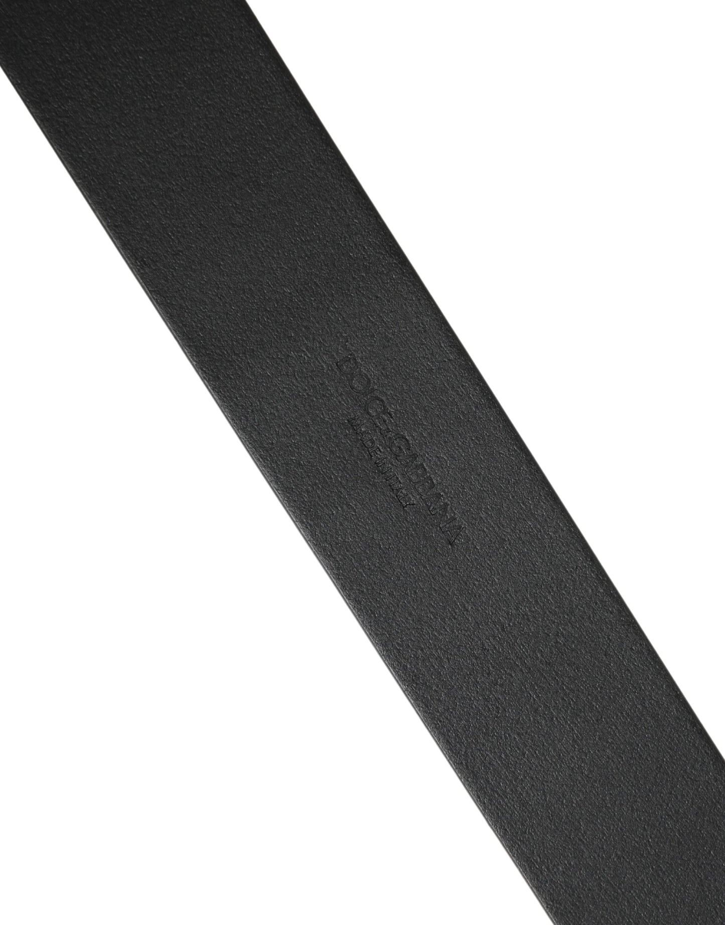 Ceinture Dolce &amp; Gabbana pour homme, en cuir noir classique avec boucle en métal