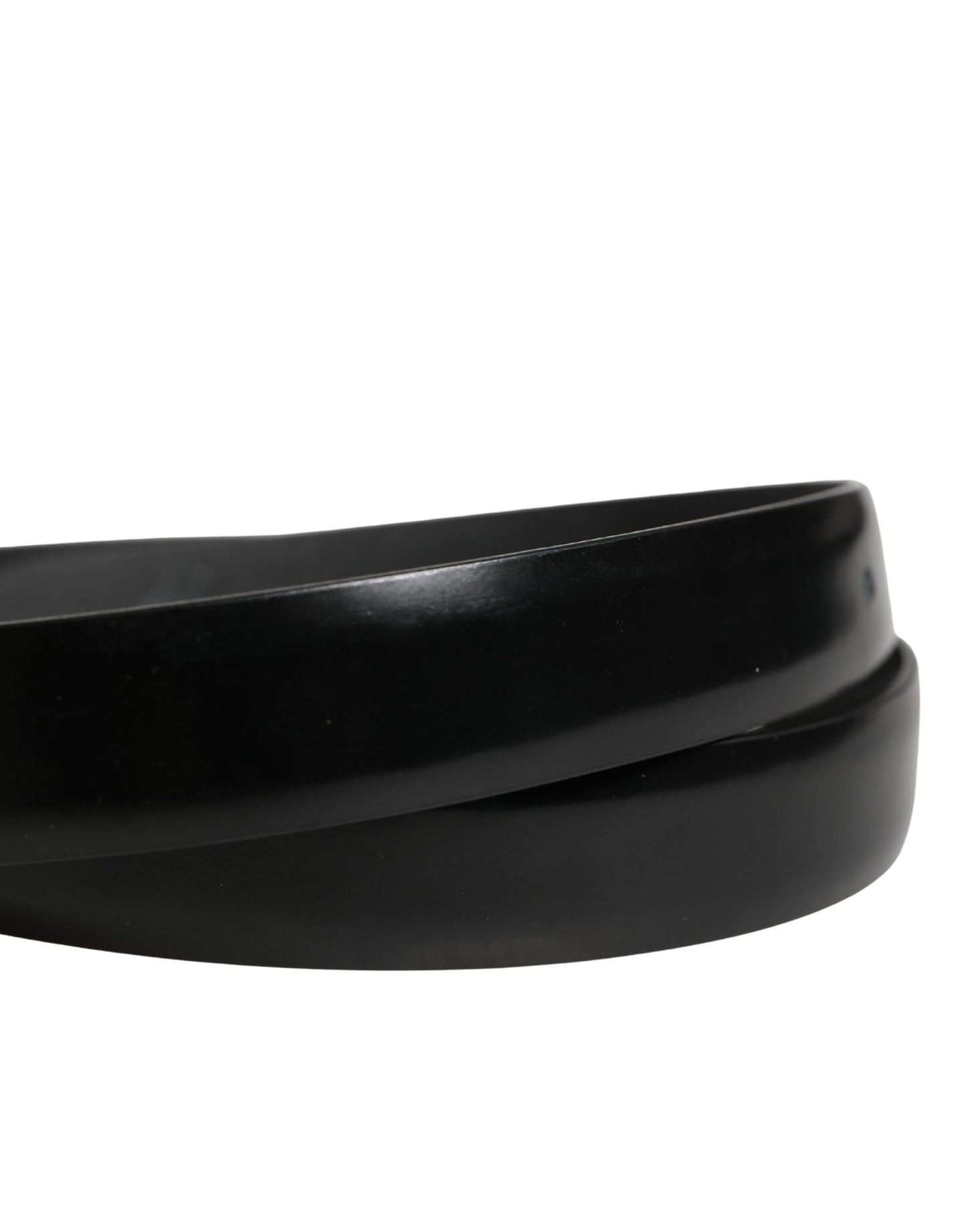Ceinture Dolce &amp; Gabbana pour homme en cuir noir avec boucle classique en métal