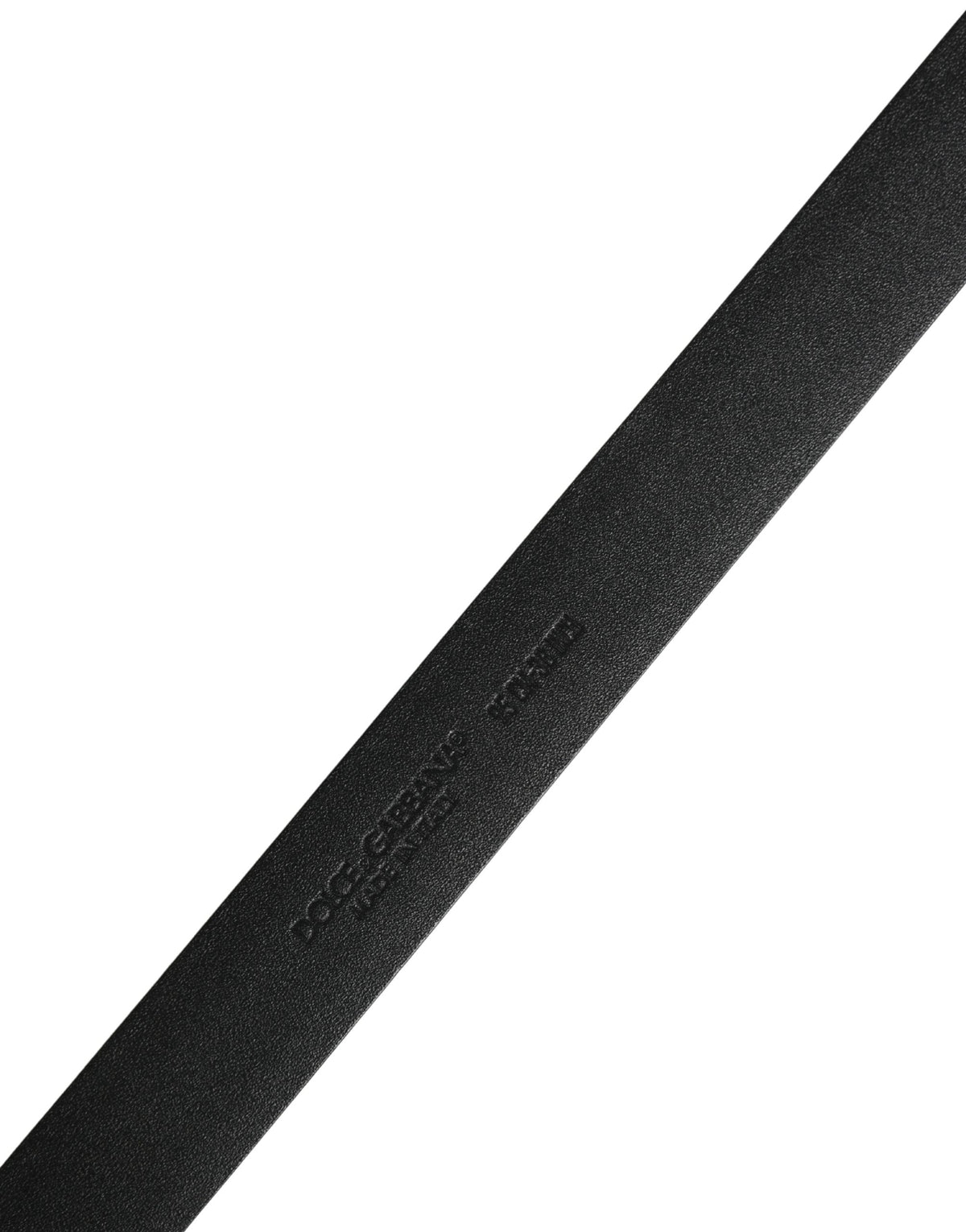 Ceinture Dolce &amp; Gabbana pour homme en cuir noir avec boucle classique en métal