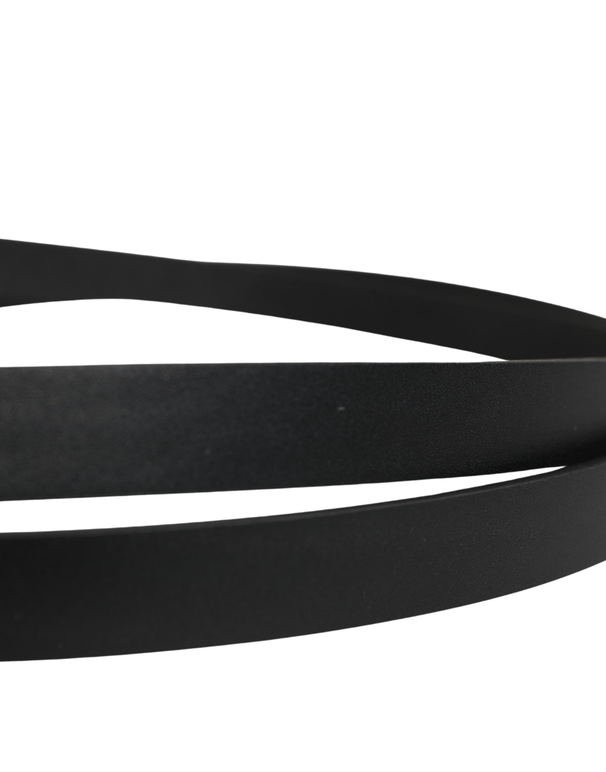 Ceinture Dolce &amp; Gabbana pour homme en cuir noir avec boucle classique en métal