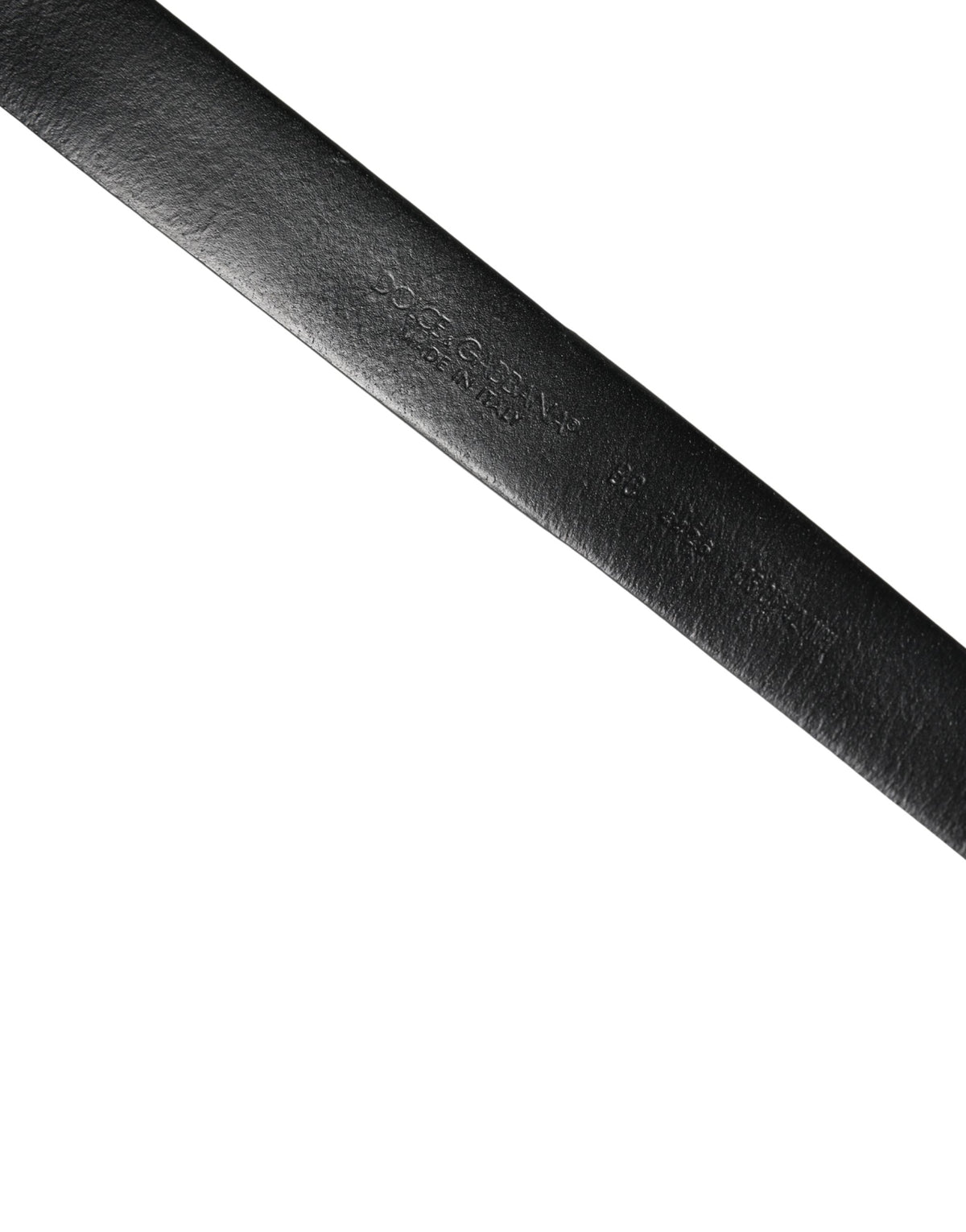 Ceinture Dolce &amp; Gabbana pour homme en cuir de veau noir ornée d'une boucle en métal