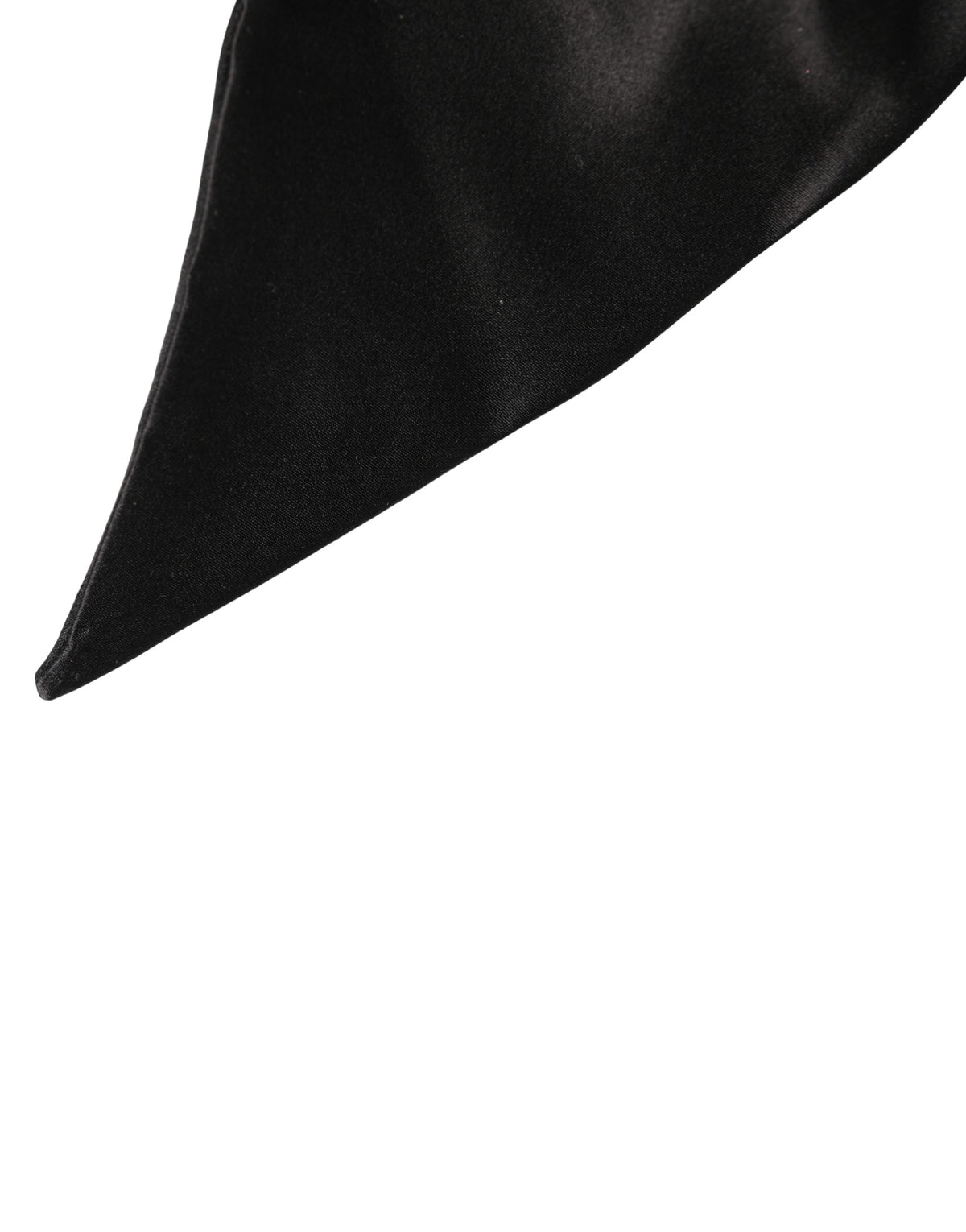Dolce & Gabbana Black Silk Satin Wide Waist Belt for Women