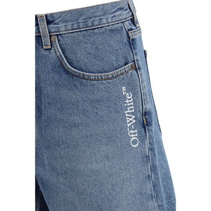 Off-White Blauwe Denim Shorts