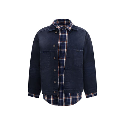 Veste en jean de coton bleu Balenciaga