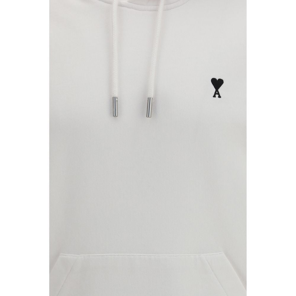 Ami Paris White Cotton Sweatshirt - Ami de Coeur