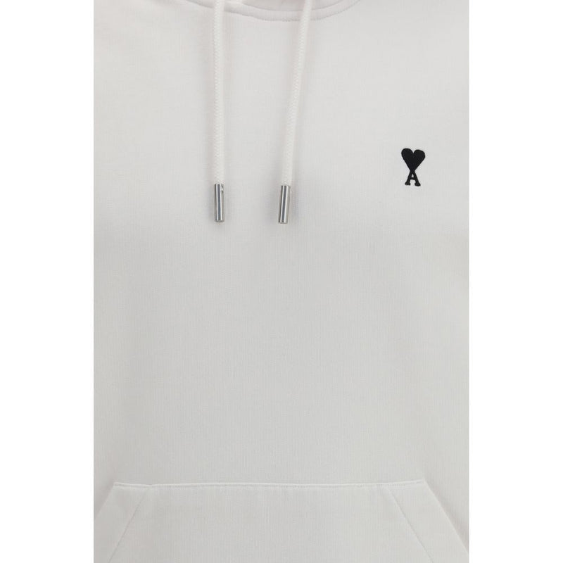 Ami Paris White Cotton Sweatshirt - Ami de Coeur