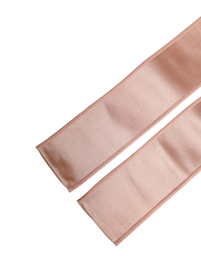 Dolce & Gabbana Light Pink Silk Satin Waist Belt for Women