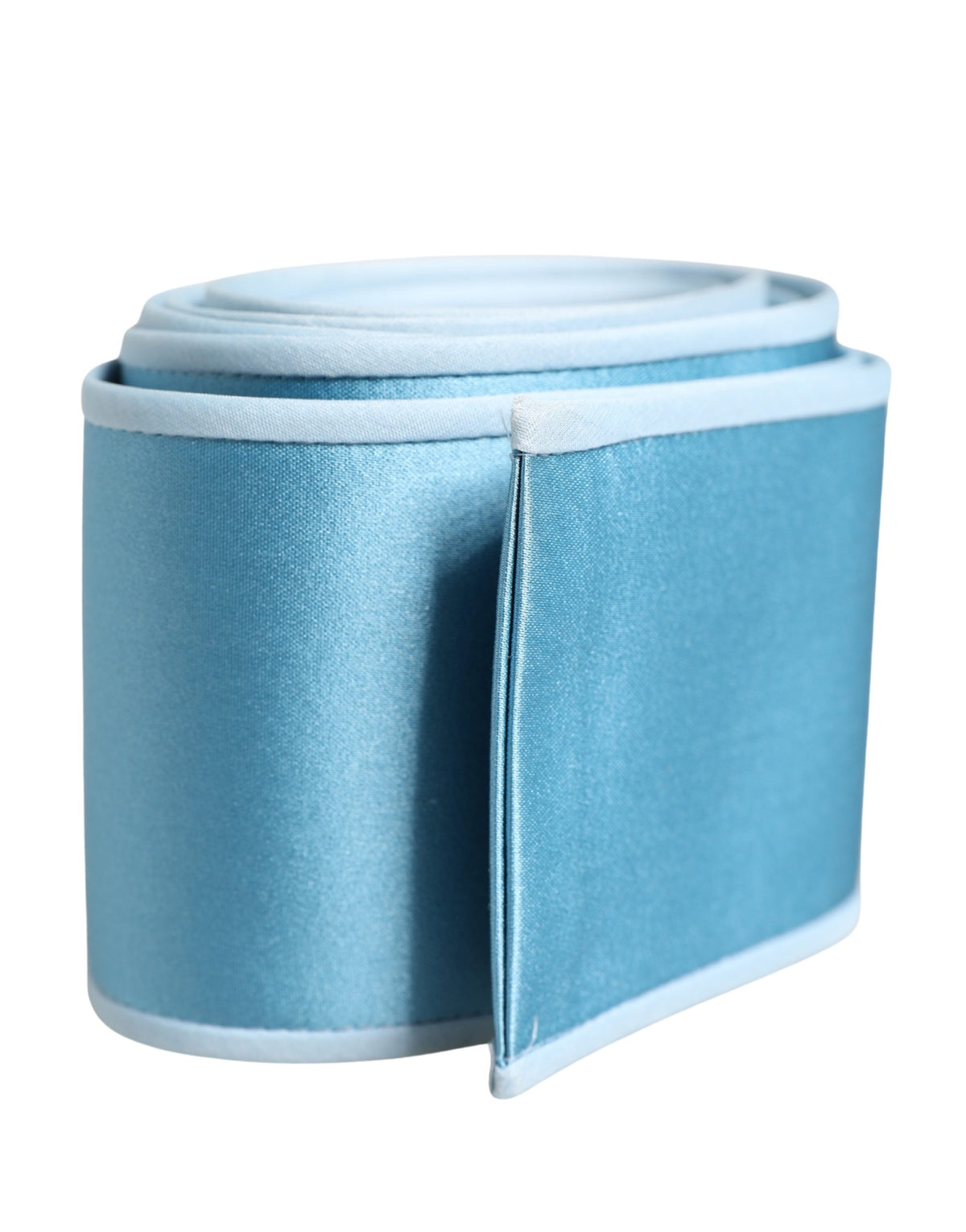 Dolce & Gabbana Light Blue Silk Satin Waist Belt for Women