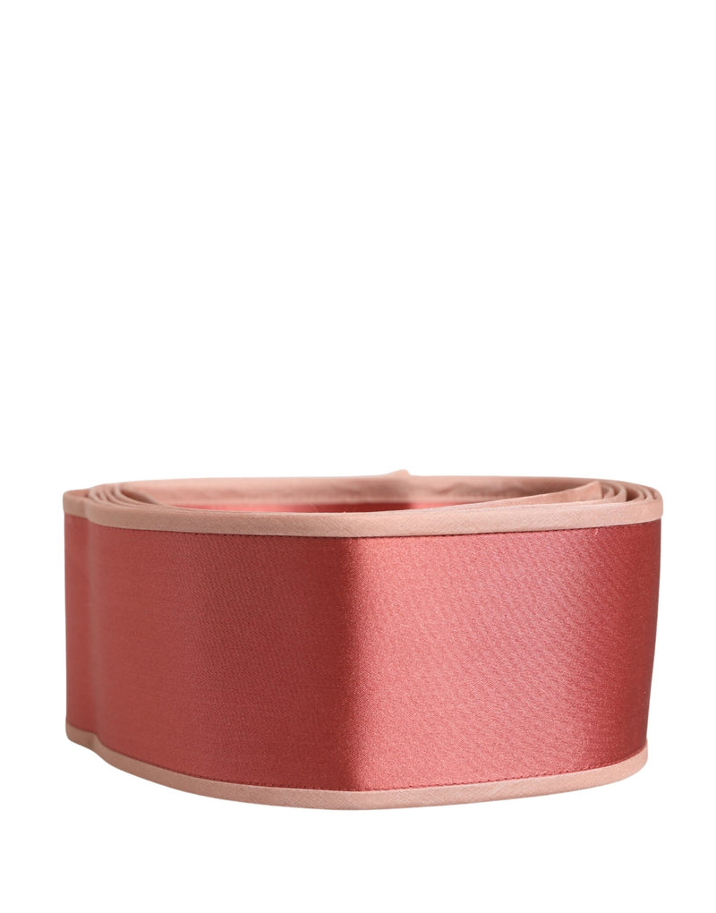 Dolce & Gabbana Pink Silk Satin Waist Belt for Women