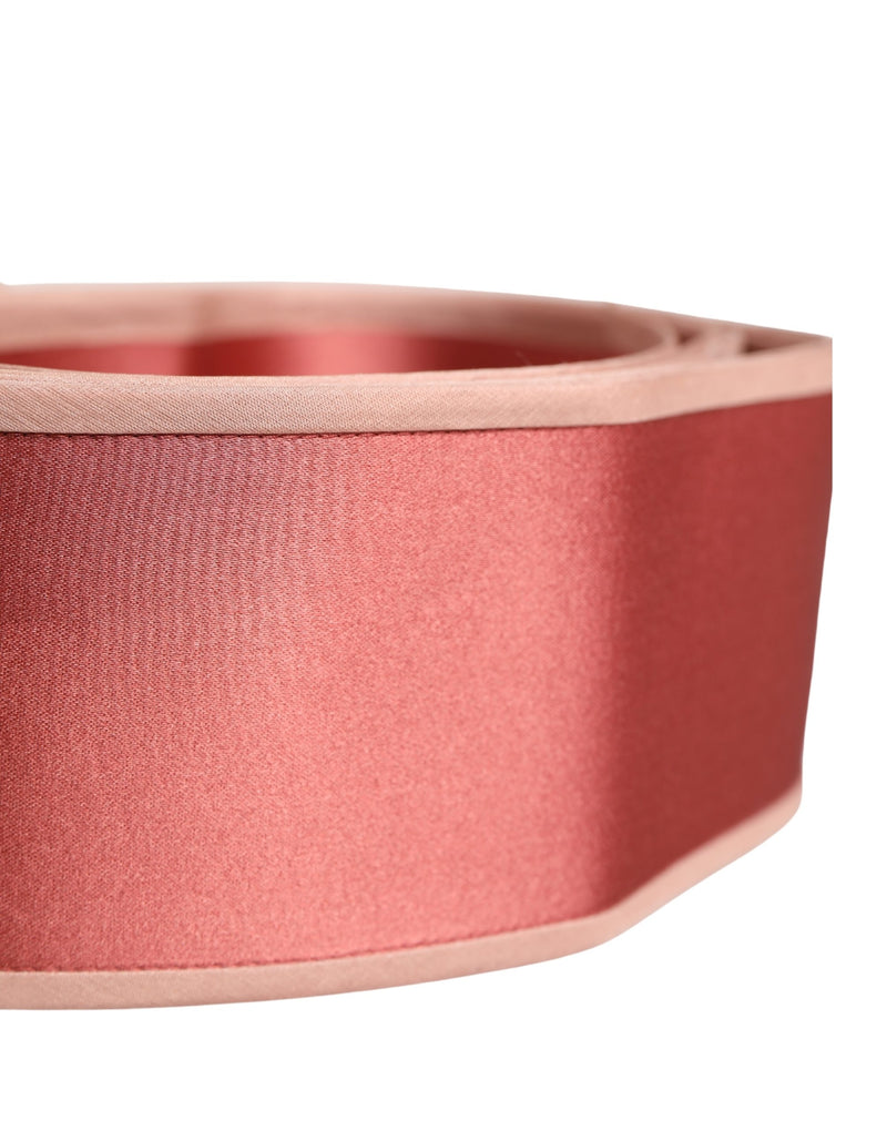 Dolce & Gabbana Pink Silk Satin Waist Belt for Women