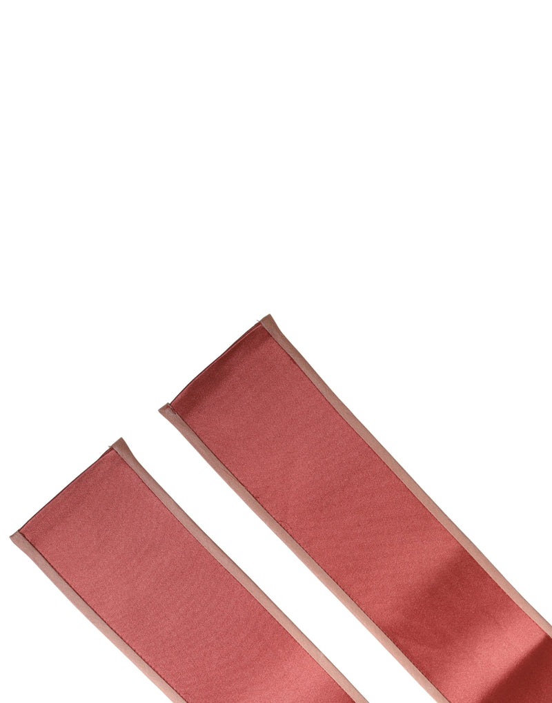 Dolce & Gabbana Pink Silk Satin Waist Belt for Women