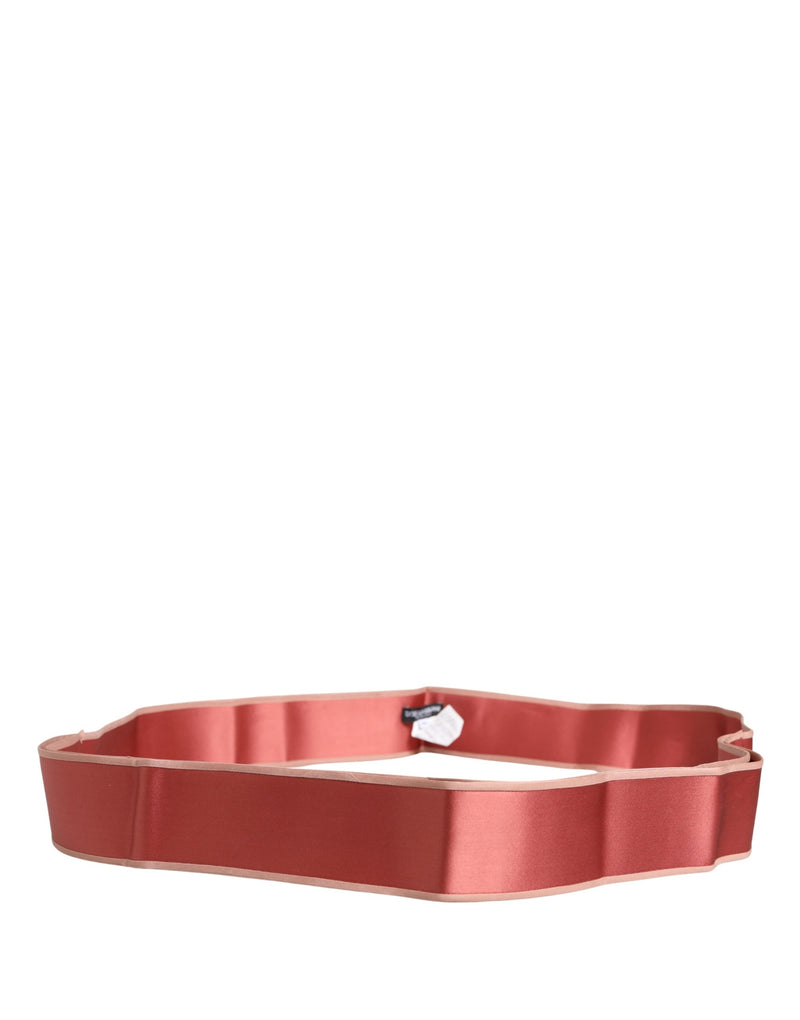 Dolce & Gabbana Pink Silk Satin Waist Belt for Women