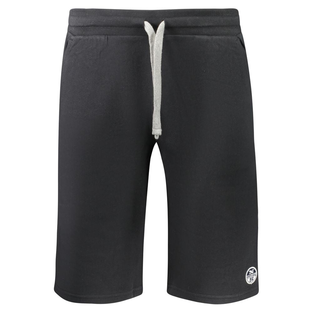 North Sails Black Cotton Men's Sweatpant - Premium Comfort