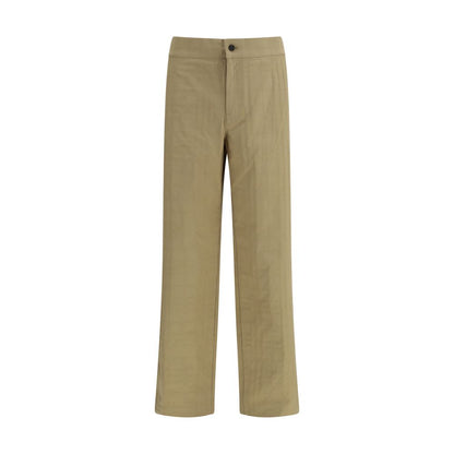 Pantalon décontracté en coton beige Burberry