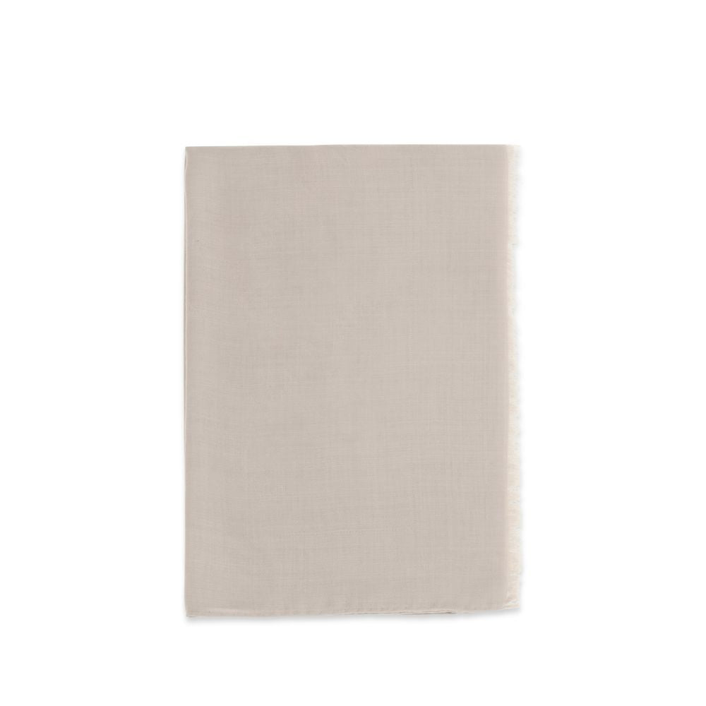 Max Mara Beige Silk Scarf - Sophisticated Women's Accessory