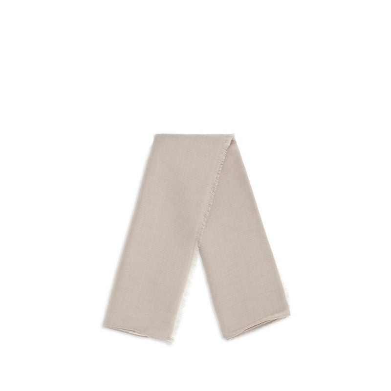 Max Mara Beige Silk Scarf - Sophisticated Women's Accessory