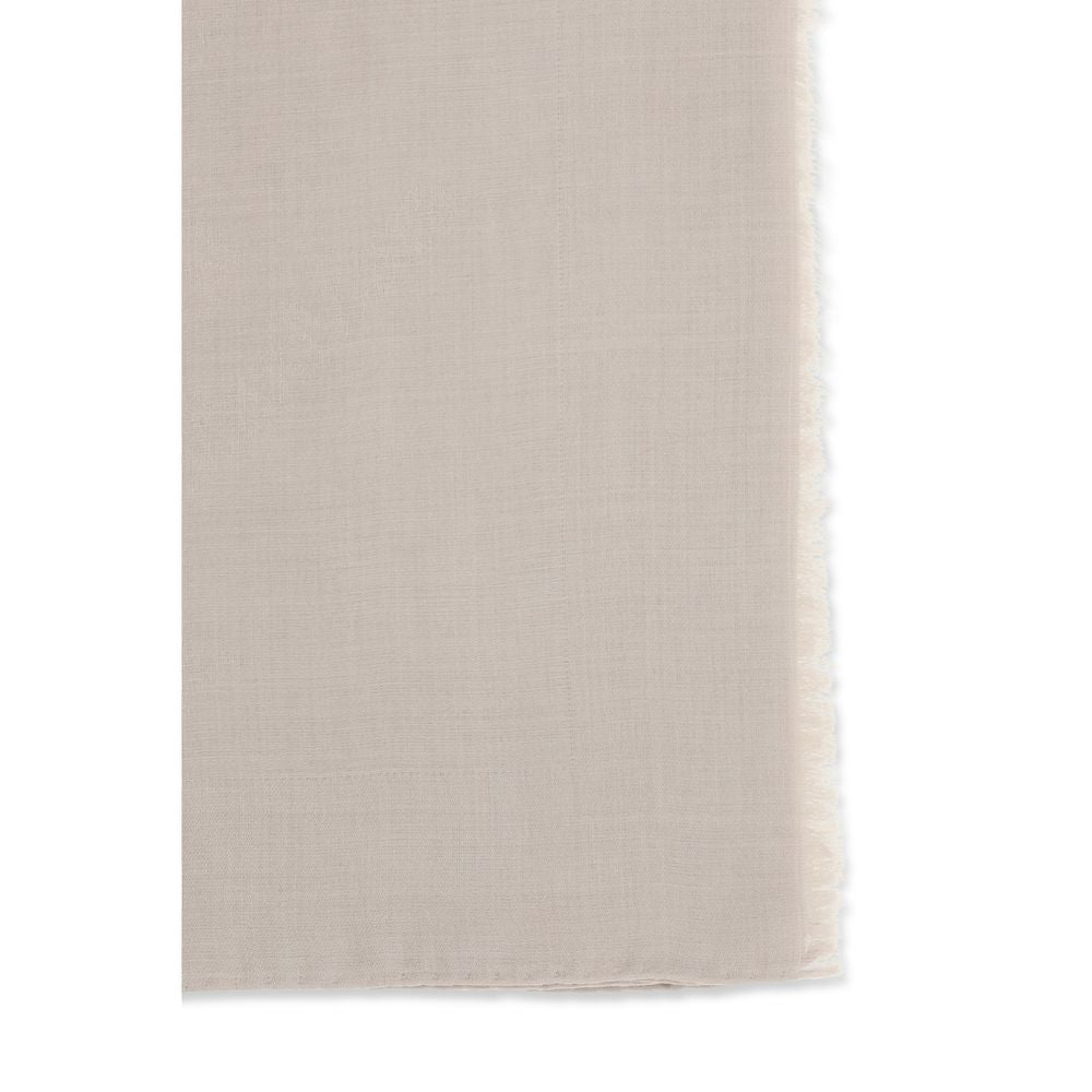 Max Mara Beige Silk Scarf - Sophisticated Women's Accessory