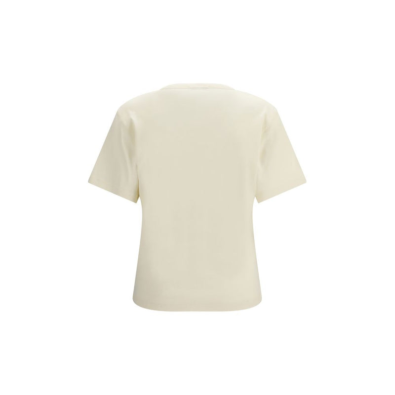 Lemaire Beige Cotton T-Shirt - Minimalist Style for Women