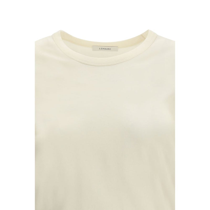 Lemaire Beige Cotton T-Shirt - Minimalist Style for Women
