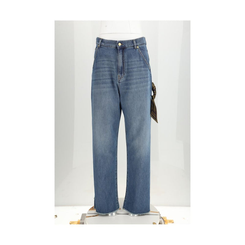 Darkpark Blue Cotton Relaxed Fit Lisa Jeans