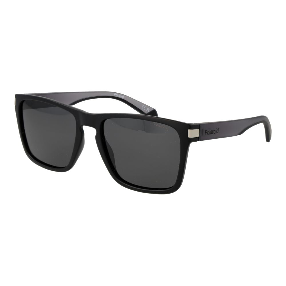 Polaroid Black Plastic Sunglasses - Unisex Rectangle Design