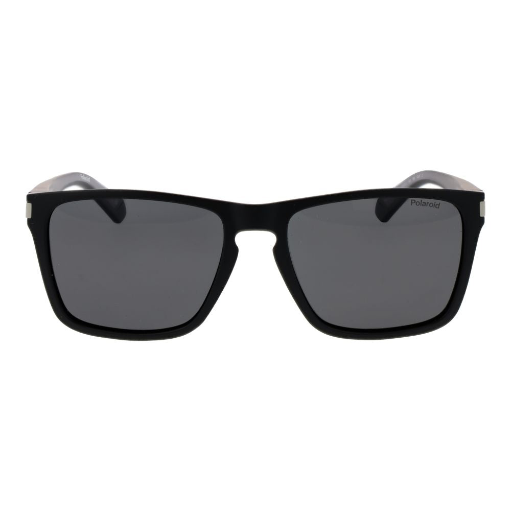 Polaroid Black Plastic Sunglasses - Unisex Rectangle Design