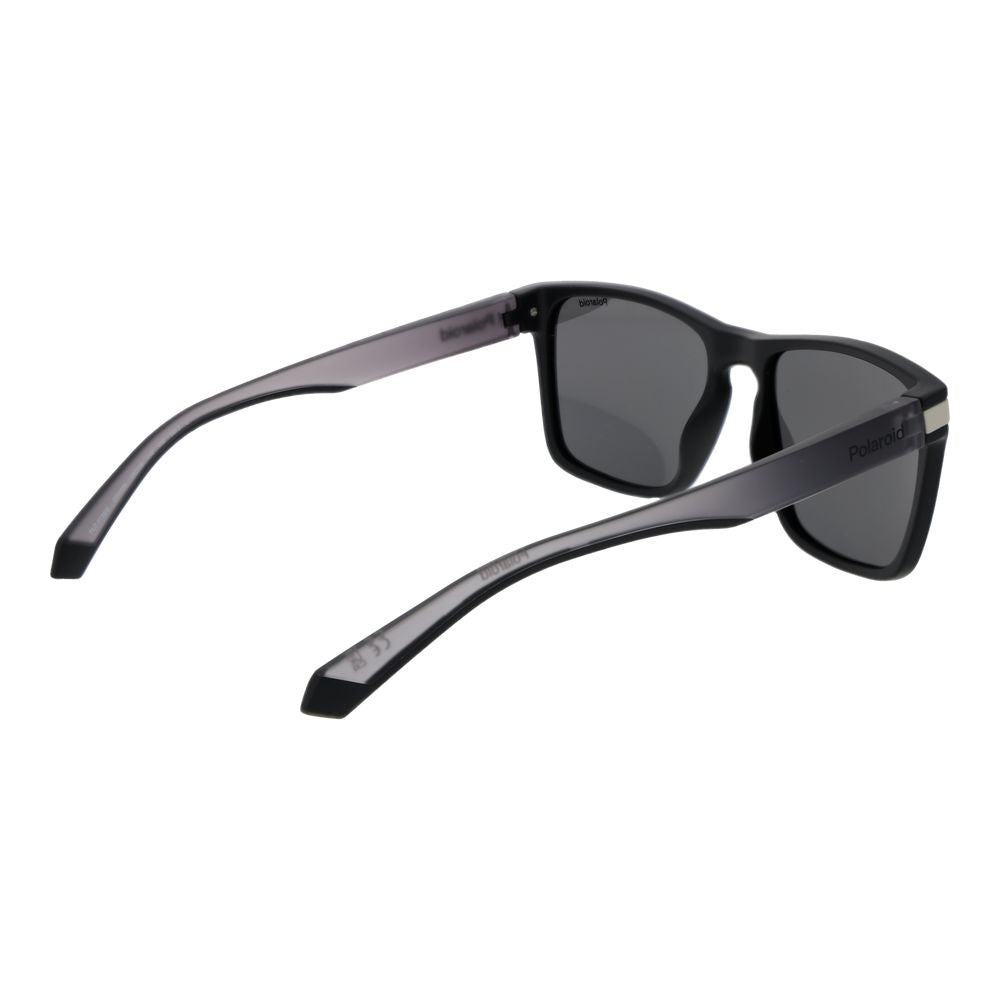 Polaroid Black Plastic Sunglasses - Unisex Rectangle Design