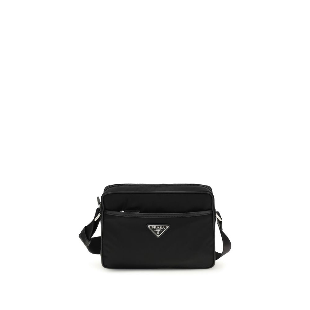 Sac bandoulière Prada noir en polyamide recyclé