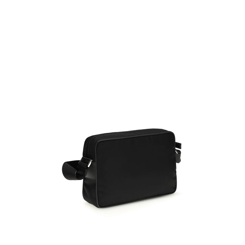 Sac bandoulière Prada noir en polyamide recyclé