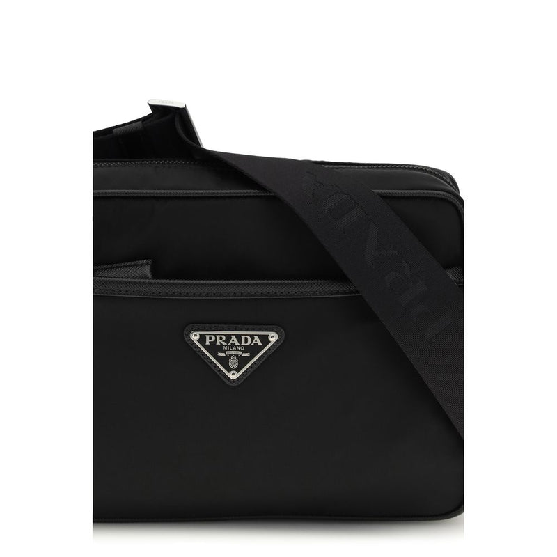 Sac bandoulière Prada noir en polyamide recyclé