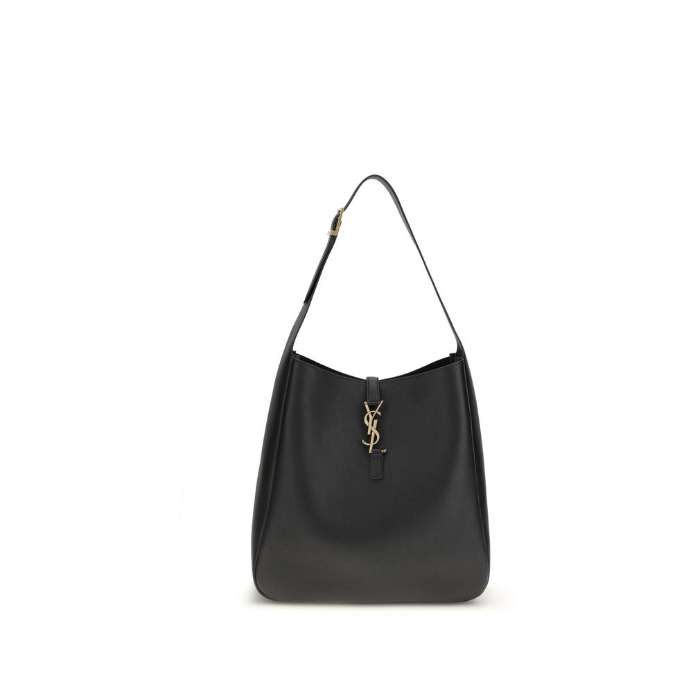 Saint Laurent Le 5 À 7 Black Calf Leather Shoulder Bag
