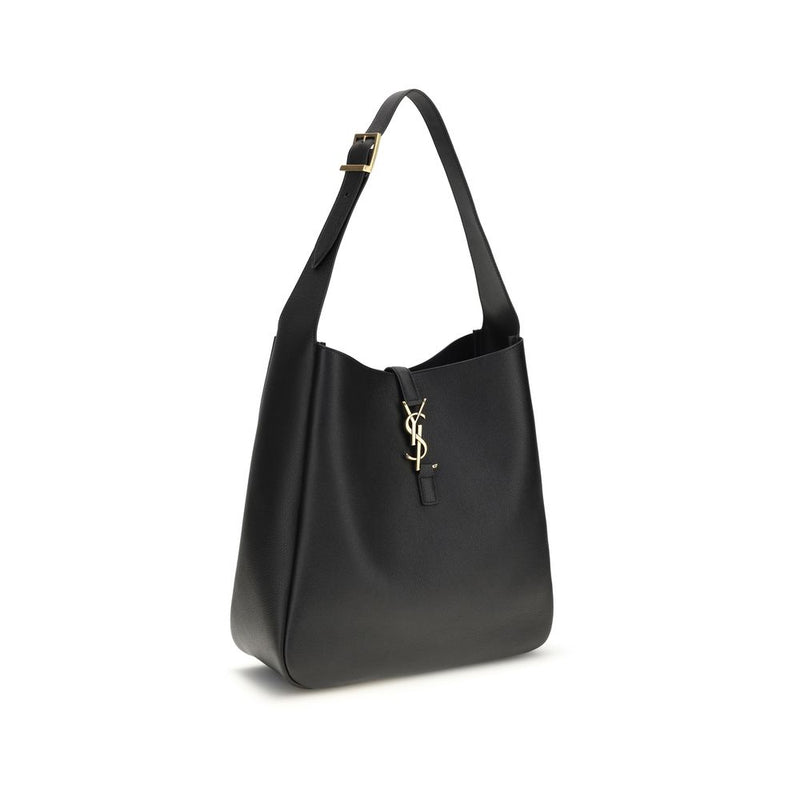 Saint Laurent Le 5 À 7 Black Calf Leather Shoulder Bag