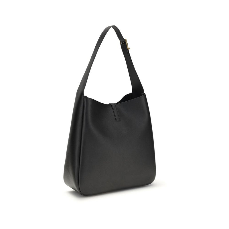 Saint Laurent Le 5 À 7 Black Calf Leather Shoulder Bag