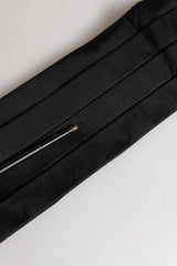 Dolce & Gabbana Black 100% Silk Women Wide Waist Cummerbund