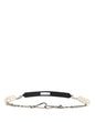 Dolce & Gabbana Black Leather Silver Chain Bag Accessory Shoulder Strap