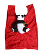 Sac cabas Dolce &amp; Gabbana pour homme, rouge, en polyester, avec peluche panda.