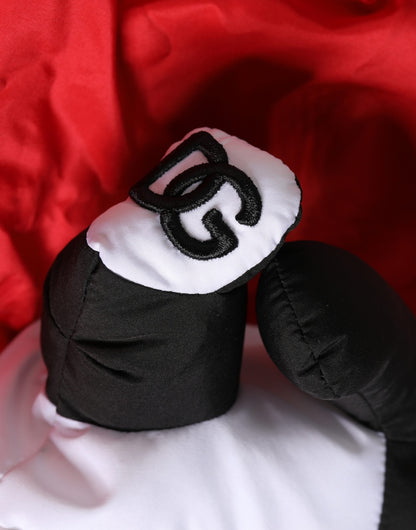 Sac cabas Dolce &amp; Gabbana pour homme, rouge, en polyester, avec peluche panda.