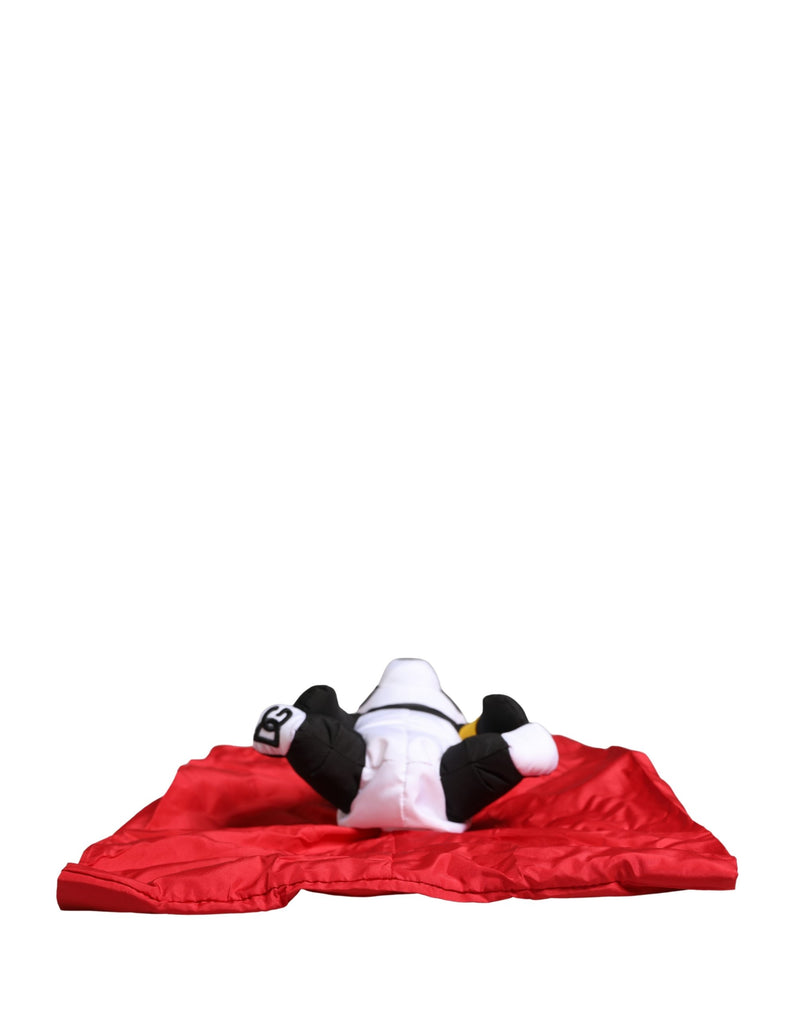 Sac cabas Dolce &amp; Gabbana pour homme, rouge, en polyester, avec peluche panda.