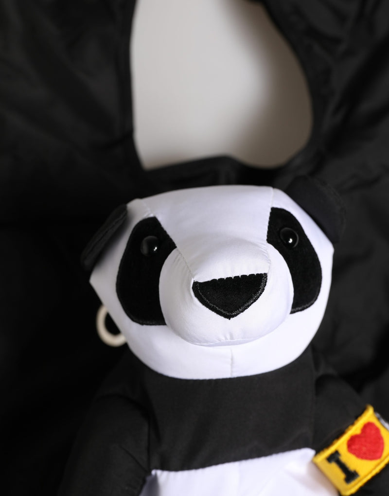 Sac Dolce &amp; Gabbana pour homme en polyester noir avec peluche panda, écologique