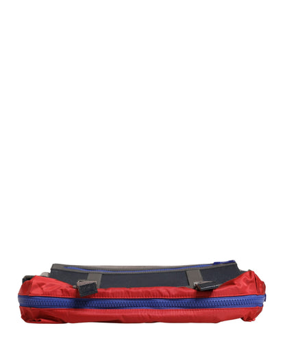 Dolce & Gabbana Heren Veelkleurige Nylon Canvas Etna Messenger Schoudertas