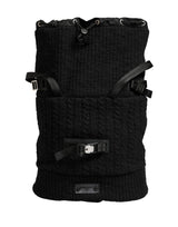 Sac de voyage Dolce &amp; Gabbana en laine tricotée noire