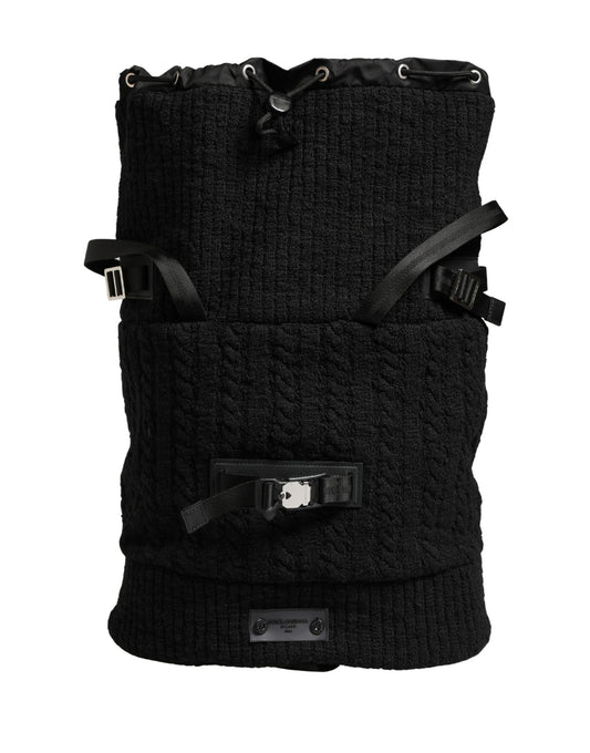 Sac de voyage Dolce &amp; Gabbana en laine tricotée noire