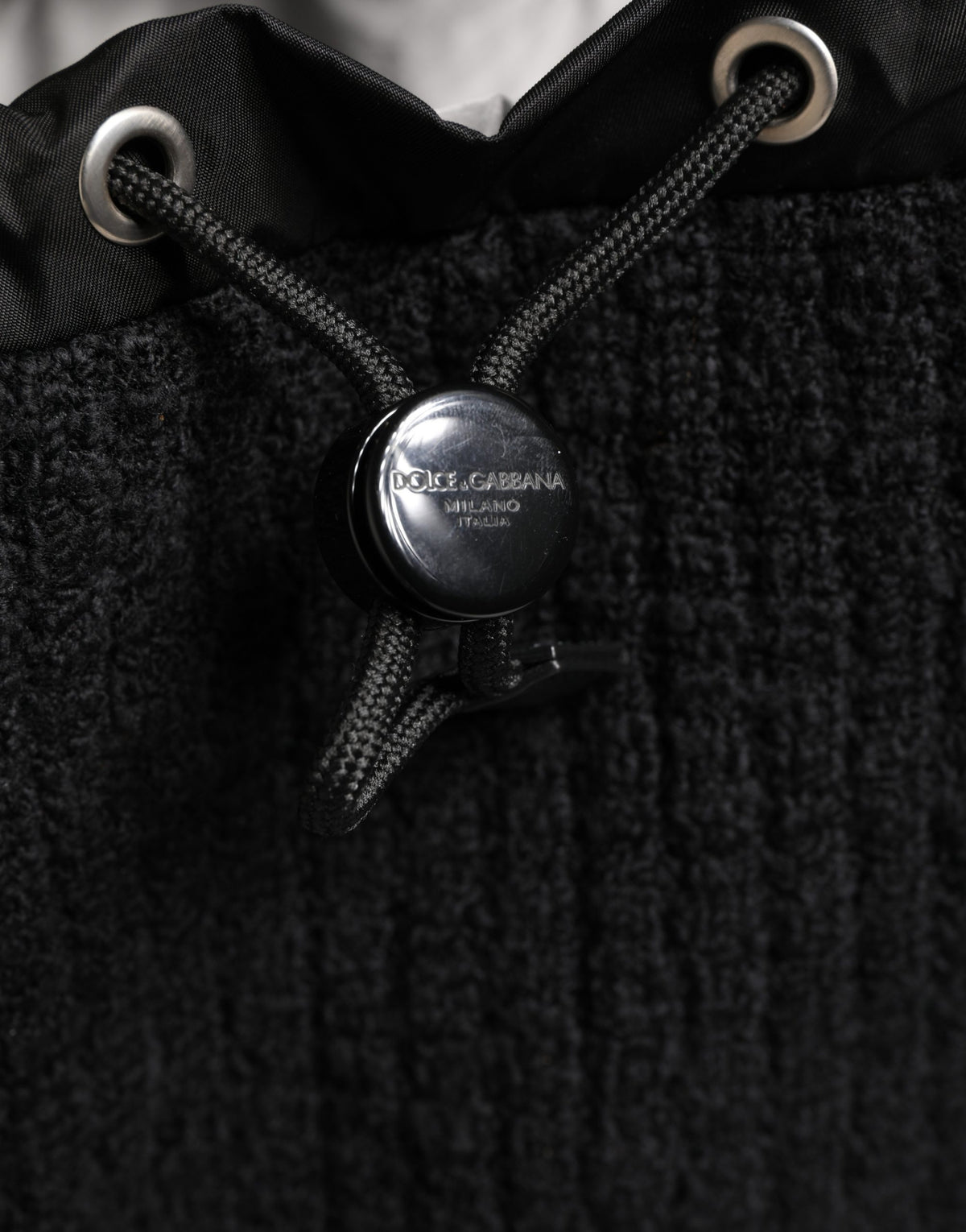 Sac de voyage Dolce &amp; Gabbana en laine tricotée noire