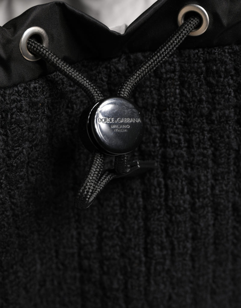 Sac de voyage Dolce &amp; Gabbana en laine tricotée noire
