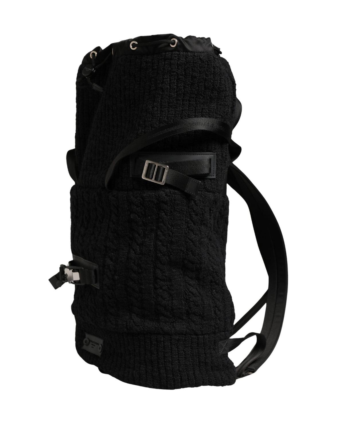 Sac de voyage Dolce &amp; Gabbana en laine tricotée noire