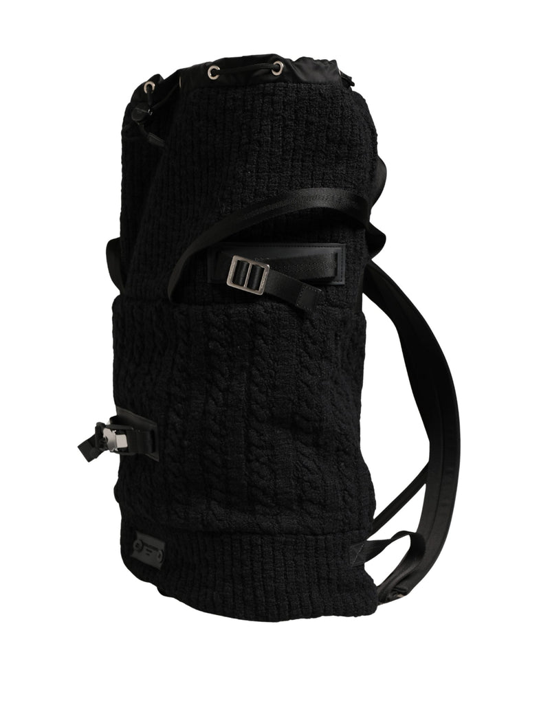 Sac de voyage Dolce &amp; Gabbana en laine tricotée noire