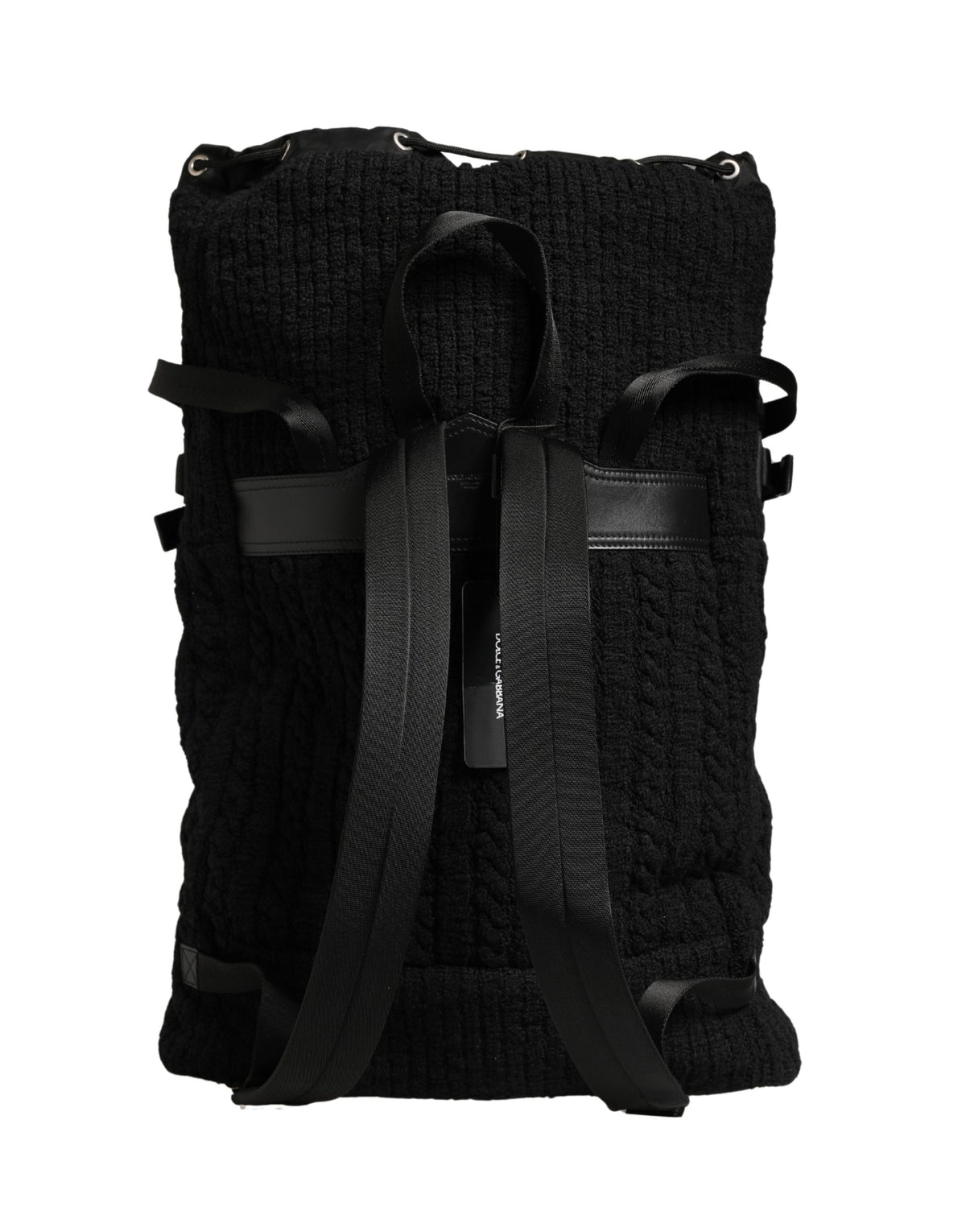 Sac de voyage Dolce &amp; Gabbana en laine tricotée noire