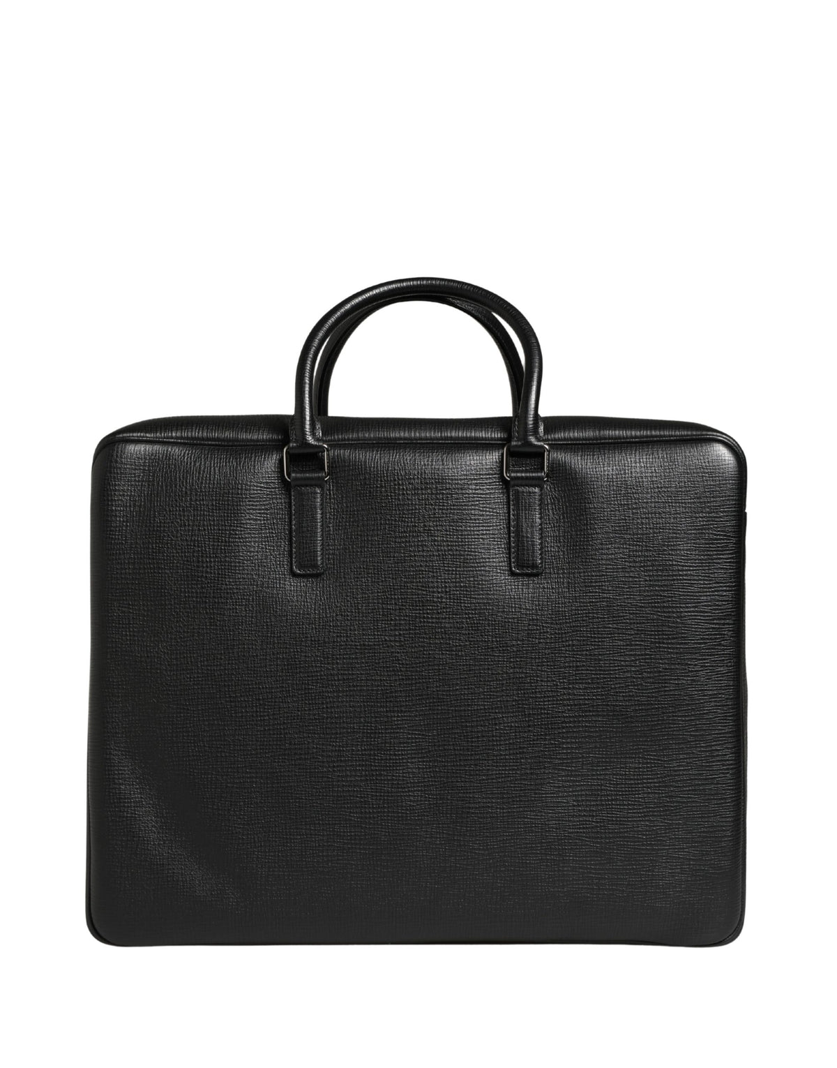 Sac week-end Dolce &amp; Gabbana en cuir noir avec applique « Car Man »