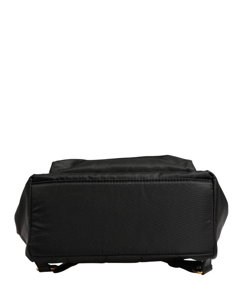 Dolce & Gabbana VULCANO Black Nylon #DGFAMILY Embellished Backpack